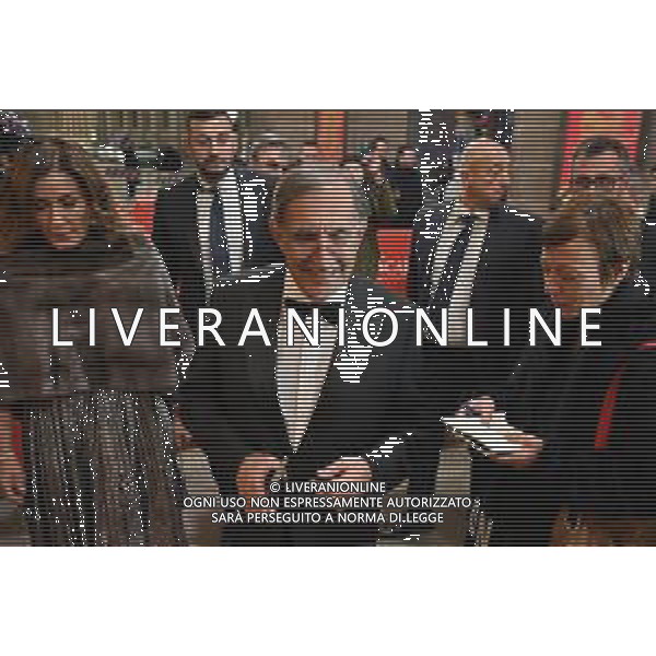 TVRG Prima alla Scala nella foto Ignazio La Russa Milano 07-12-2023 Arrivo delle personalita\' per assistere alla prima del Teatro alla Scala foto Roberto Garavaglia/ag. Aldo Liverani sas