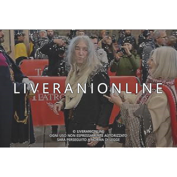 TVRG Prima alla Scala nella foto Patti Smith Milano 07-12-2023 Arrivo delle personalita\' per assistere alla prima del Teatro alla Scala foto Roberto Garavaglia/ag. Aldo Liverani sas