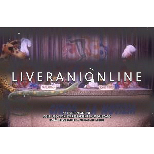 DIAP-RETROSPETTIVA MASSIMO BOLDI ATTORE NELLA FOTO MASSIMO BOLDI CON MAURO DI FRANCESCO NELL\'ANNO 1990 NELLA TRASMISSIONE TELEVISIVA “SABATO AL CIRCO“ AG ALDO LIVERANI SAS