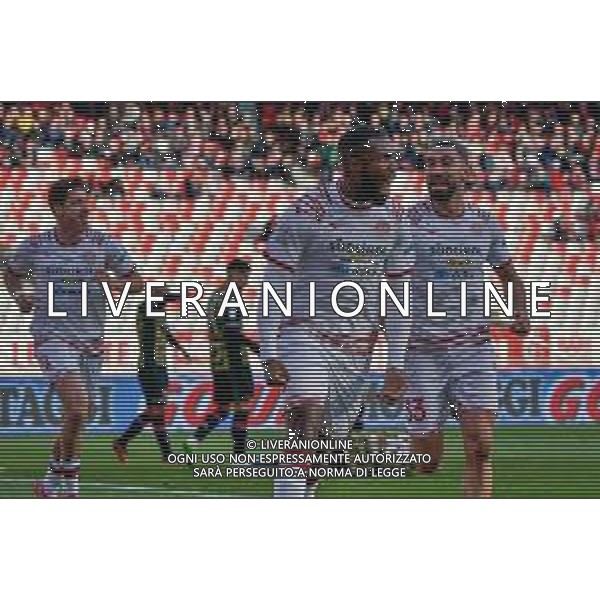 Kevin Vinetot of FC Sudtirol celebrates after scoring a goal uring the Italian Serie B match SSC Bari vs FC Sudtirol on December 09, 2023 at the San Nicola stadium in Bari, Italy. Photo by Emmanuele Mastrodonato/ag. Aldo Liverani sas/ AGENZIA ALDO LIVERANI SAS