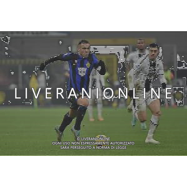 Inter vs Udinese nella foto Lautaro Martinez (Inter) si invola verso la porta e segna il gol del 4 a 0 Milano 09-12-2023 Stadio Giuseppe Meazza - San Siro Campionato Serie A TIM - 15a giornata foto Roberto Garavaglia/ag. Aldo Liverani sas/ AGENZIA ALDO LIVERANI SAS