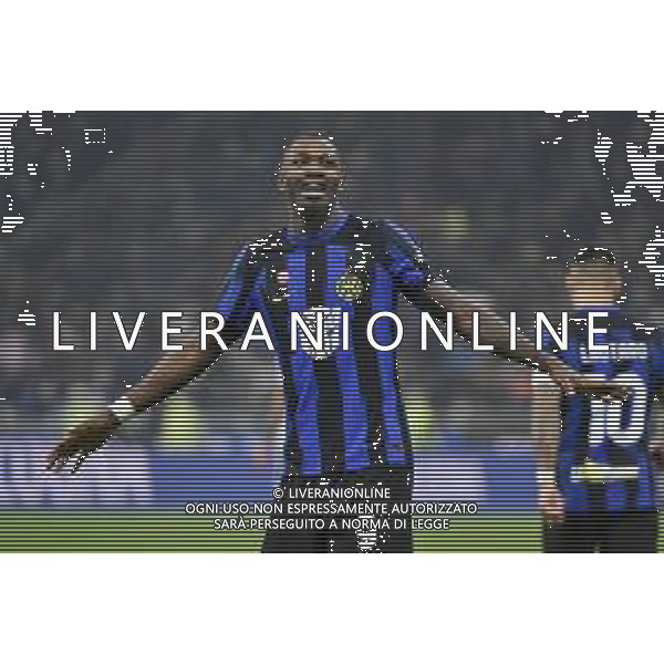 Inter vs Udinese nella foto Marcus Thuram (Inter) esulta dopo il gol del 3 a 0 Milano 09-12-2023 Stadio Giuseppe Meazza - San Siro Campionato Serie A TIM - 15a giornata foto Roberto Garavaglia/ag. Aldo Liverani sas/ AGENZIA ALDO LIVERANI SAS