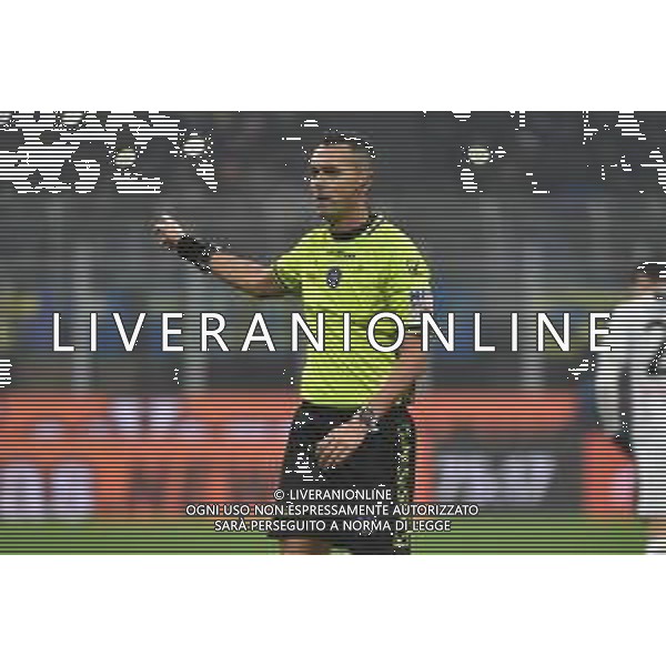 Inter vs Udinese nella foto l\'arbitro Marco Di Bello di Brindisi Milano 09-12-2023 Stadio Giuseppe Meazza - San Siro Campionato Serie A TIM - 15a giornata foto Roberto Garavaglia/ag. Aldo Liverani sas/ AGENZIA ALDO LIVERANI SAS