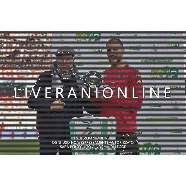 Giuseppe Sibilli of SSC Bari awarded MVP of Serie B for the month of November during the Italian Serie B match SSC Bari vs FC Sudtirol on December 09, 2023 at the San Nicola stadium in Bari, Italy. Photo by Emmanuele Mastrodonato/ag. Aldo Liverani sas/ AGENZIA ALDO LIVERANI SAS
