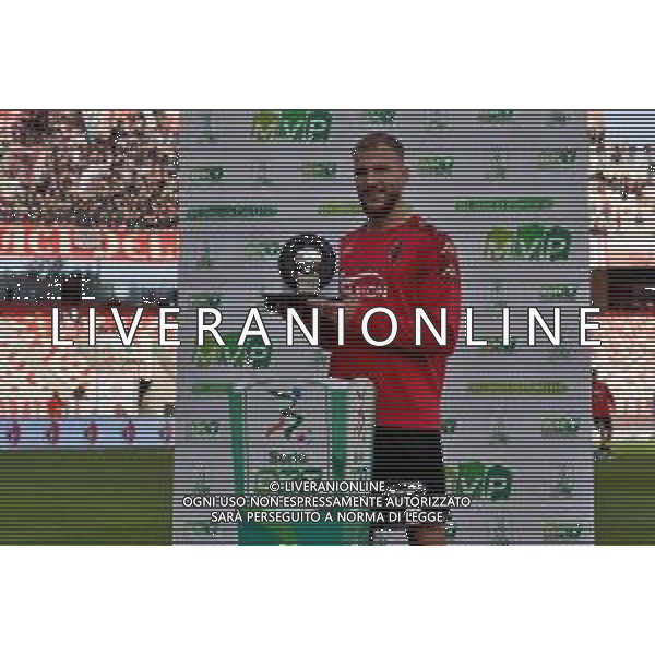 Giuseppe Sibilli of SSC Bari awarded MVP of Serie B for the month of November during the Italian Serie B match SSC Bari vs FC Sudtirol on December 09, 2023 at the San Nicola stadium in Bari, Italy. Photo by Emmanuele Mastrodonato/ag. Aldo Liverani sas/ AGENZIA ALDO LIVERANI SAS