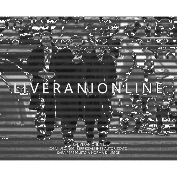 Neg- RETROSPETTIVA SILVANO RAMACCIONI DIRIGENTE MILAN NELLA FOTO SILVANO RAMACCIONI CON L\'ALLENATORE ARRIGO SACCHI NELL\'ANNO 1996-1997 AG ALDO LIVERANI SAS