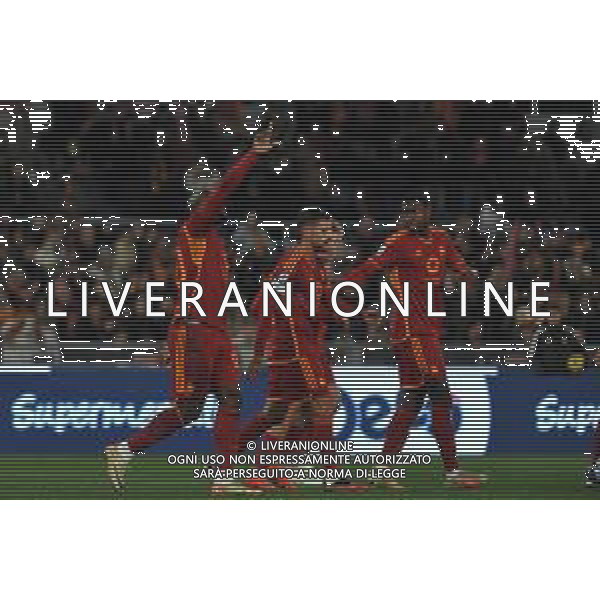 Roma vs Fiorentina - Campionato Serie A TIM - 15 giornata - Stadio Olimpico - Roma 10-12-2023 nella foto Esultanza dopo Gol Romelu Lukaku ©Federico Gaetano/AGENZIA ALDO LIVERANI SAS