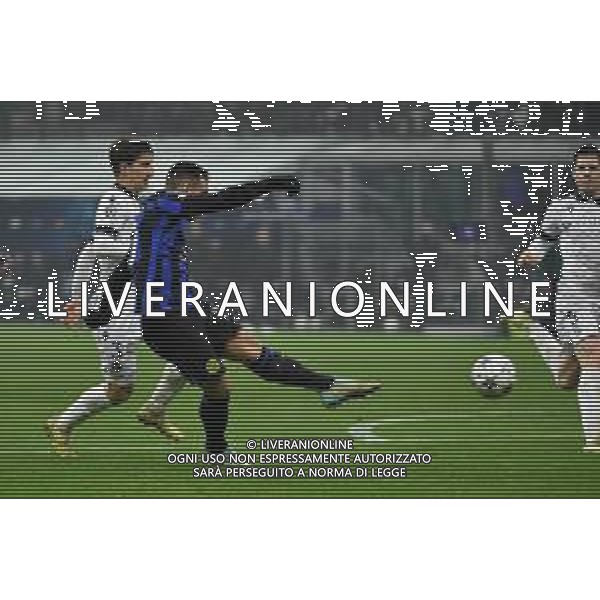 Inter vs Real Sociedad nella foto Lautaro Martinez (Inter) occasione da gol Milano 12-12-2023 Stadio Giuseppe Meazza - San Siro UEFA Champions League fase a gironi 6a giornata - Gruppo D foto Roberto Garavaglia/ag. Aldo Liverani sas/AGENZIA ALDO LIVERANI SAS