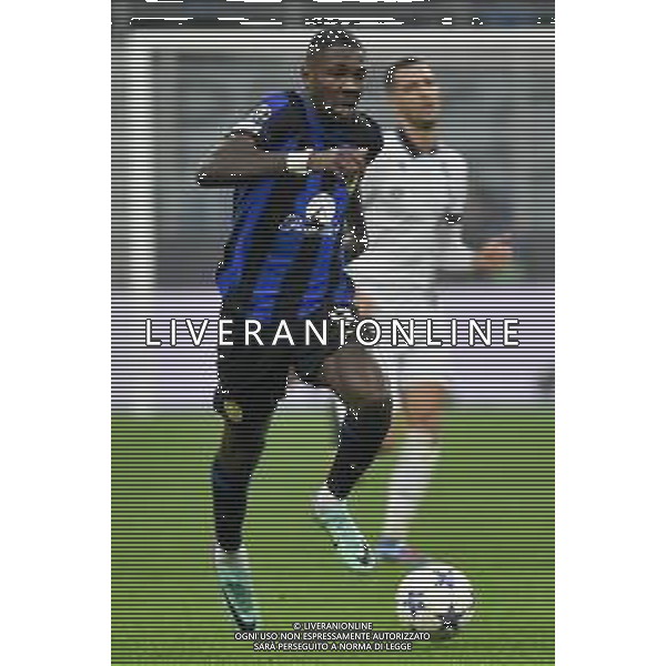 Inter vs Real Sociedad nella foto Marcus Thuram (Inter) Milano 12-12-2023 Stadio Giuseppe Meazza - San Siro UEFA Champions League fase a gironi 6a giornata - Gruppo D foto Roberto Garavaglia/ag. Aldo Liverani sas/AGENZIA ALDO LIVERANI SAS