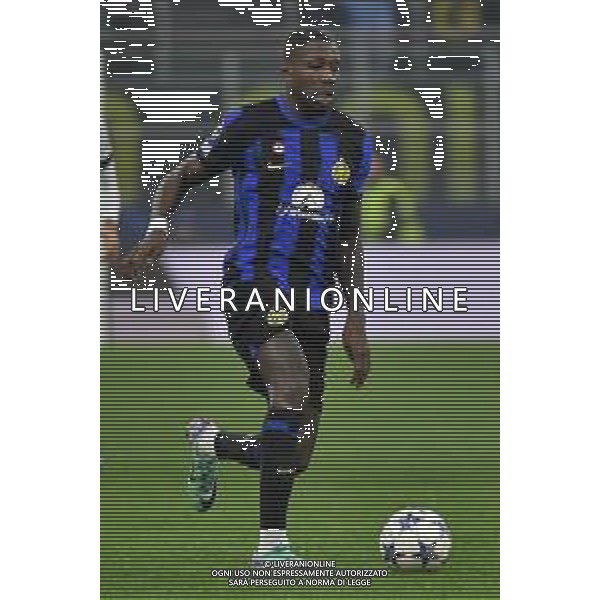 Inter vs Real Sociedad nella foto Marcus Thuram (Inter) Milano 12-12-2023 Stadio Giuseppe Meazza - San Siro UEFA Champions League fase a gironi 6a giornata - Gruppo D foto Roberto Garavaglia/ag. Aldo Liverani sas/AGENZIA ALDO LIVERANI SAS