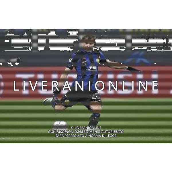 Inter vs Real Sociedad nella foto Nicolo\' Barella (Inter) Milano 12-12-2023 Stadio Giuseppe Meazza - San Siro UEFA Champions League fase a gironi 6a giornata - Gruppo D foto Roberto Garavaglia/ag. Aldo Liverani sas/AGENZIA ALDO LIVERANI SAS
