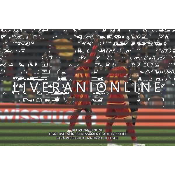 Roma vs Sheriff Tiraspol - Europa League - 6 giornata - Stadio Olimpico - Roma 14-12-2023 nella foto Esultanza dopo Gol Romelu Lukaku ©Federico Gaetano / AGENZIA ALDO LIVERANI SAS