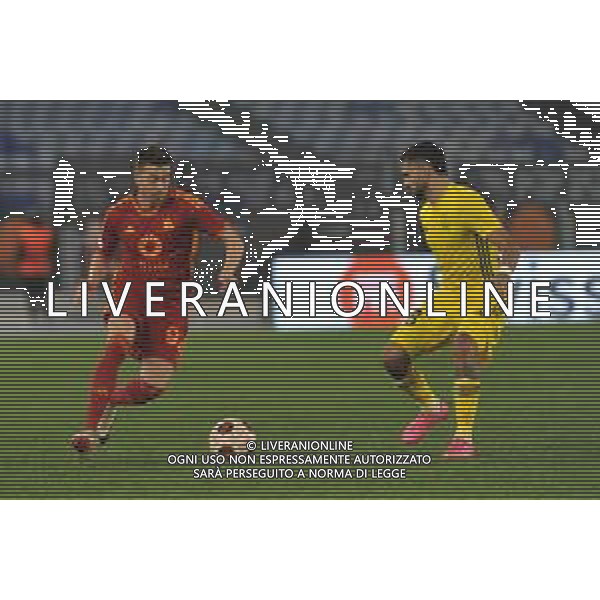 Roma vs Sheriff Tiraspol - Europa League - 6 giornata - Stadio Olimpico - Roma 14-12-2023 nella foto El Shaarawy e Artunduaga ©Federico Gaetano / AGENZIA ALDO LIVERANI SAS