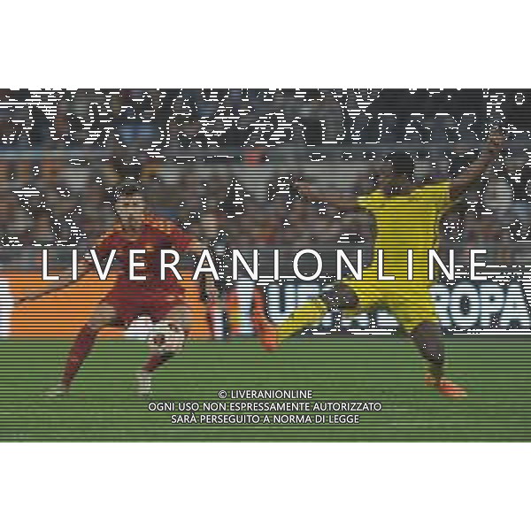 Roma vs Sheriff Tiraspol - Europa League - 6 giornata - Stadio Olimpico - Roma 14-12-2023 nella foto El Shaarawy e Zohouri ©Federico Gaetano / AGENZIA ALDO LIVERANI SAS