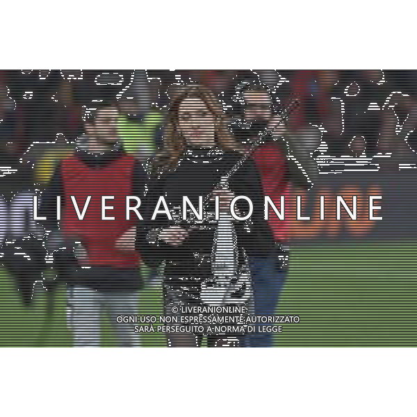 Genoa vs Juventus nella foto Eleonora Montagnana violinista Genova 15-12-2023 Stadio Luigi Ferraris - Marassi Campionato Serie A TIM - 16a giornata foto Roberto Garavaglia/ag. Aldo Liverani sas
