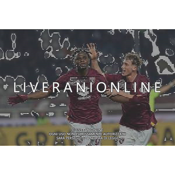 TVMV-Torino 16.12.2023 Stadio Grande Torino ©Manuela Viganti/Agenzia Aldo Liverani Torino vs Empoli Campionato Calcio Serie A TIM 2023/2024 16a giornata Nella foto: esultanza duvan zapata e mergim vojvoda dopo il gol ©Viganti/AGENZIA ALDO LIVERANI SAS