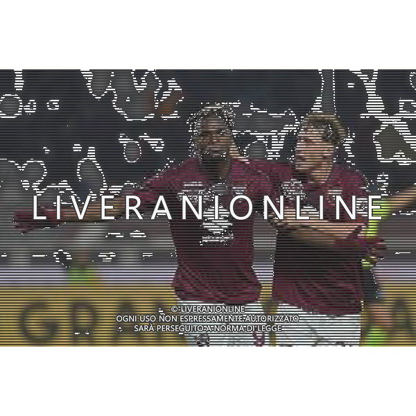 TVMV-Torino 16.12.2023 Stadio Grande Torino ©Manuela Viganti/Agenzia Aldo Liverani Torino vs Empoli Campionato Calcio Serie A TIM 2023/2024 16a giornata Nella foto: esultanza duvan zapata e mergim vojvoda dopo il gol ©Viganti/AGENZIA ALDO LIVERANI SAS