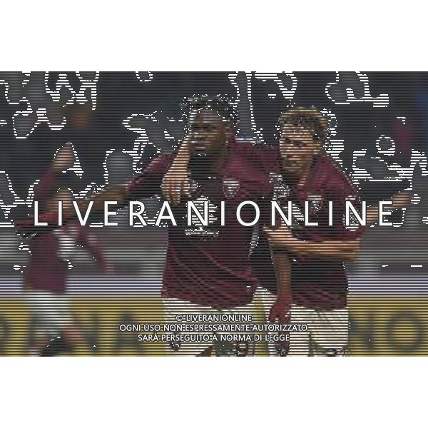 TVMV-Torino 16.12.2023 Stadio Grande Torino ©Manuela Viganti/Agenzia Aldo Liverani Torino vs Empoli Campionato Calcio Serie A TIM 2023/2024 16a giornata Nella foto: esultanza duvan zapata e mergim vojvoda dopo il gol ©Viganti/AGENZIA ALDO LIVERANI SAS