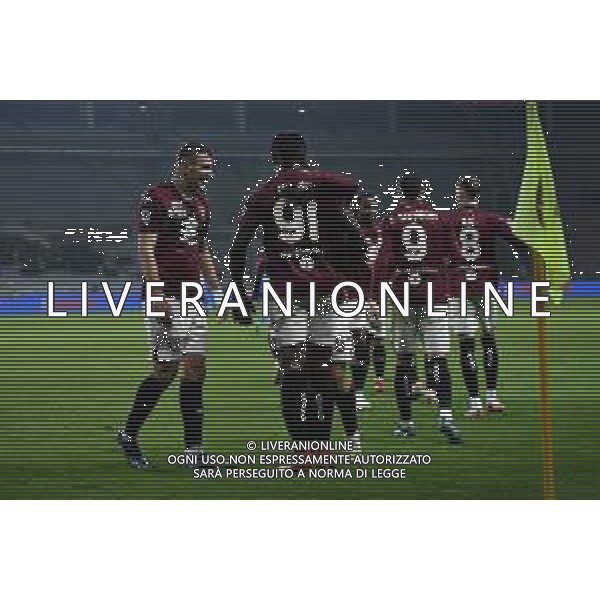 TVMV-Torino 16.12.2023 Stadio Grande Torino ©Manuela Viganti/Agenzia Aldo Liverani Torino vs Empoli Campionato Calcio Serie A TIM 2023/2024 16a giornata Nella foto: esultanza torino dopo il gol di duvan zapata ©Viganti/AGENZIA ALDO LIVERANI SAS