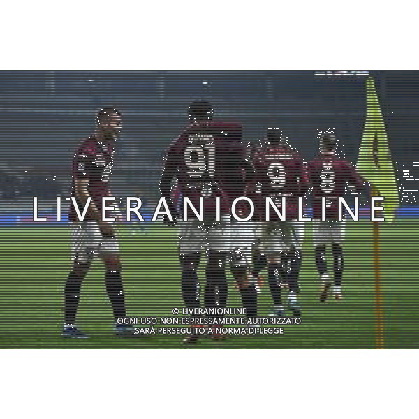 TVMV-Torino 16.12.2023 Stadio Grande Torino ©Manuela Viganti/Agenzia Aldo Liverani Torino vs Empoli Campionato Calcio Serie A TIM 2023/2024 16a giornata Nella foto: esultanza torino dopo il gol di duvan zapata ©Viganti/AGENZIA ALDO LIVERANI SAS