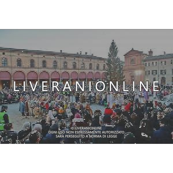 IMOLA 17 12 2023 SCUOLA SAN GIOVANNI IN BOSCO "ACCADDE A BETLEMME" NELLA FOTO SCUOLA SAN GIOVANNI IN BOSCO IN PIAZZA MATTEOTTI ©SANNA/AGENZIA ALDO LIVERANI SAS