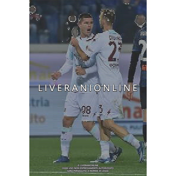 TVRG Atalanta vs Salernitana nella foto Lorenzo Pirola (Salernitana) esulta dopo il gol dell\'1 a 0 Bergamo 18-12-2023 Gewiss Stadium - Stadio Atleti Azzurri d\'Italia Campionato Serie A TIM - 16a giornata foto Roberto Garavaglia/ag. Aldo Liverani sas/AGENZIA ALDO LIVERANI SAS