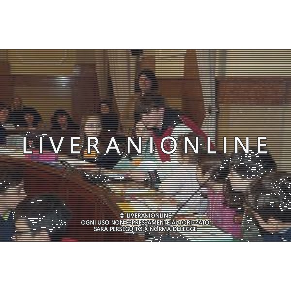 IMOLA 19 12 2023 INSEDIAMENTO DELLA CONSULTA DEI RAGAZZI E DELLE RAGAZZE,CONSEGNA ATTESTATO NELLA FOTO RAGAZZI DELLA CONSULTA ©SANNA/AGENZIA ALDO LIVERANI SAS