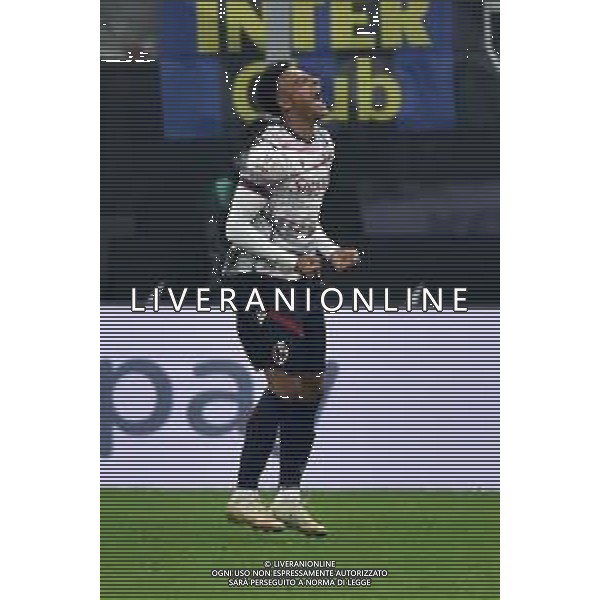 Inter vs Bologna nella foto Dan Ndoje (Bologna) esulta dopo il gol del 2 a 1 Milano 20-12-2023 Stadio Giuseppe Meazza - San Siro Coppa Italia Frecciarossa - ottavi di finale foto Roberto Garavaglia/ag. Aldo Liverani sas/AGENZIA ALDO LIVERANI SAS