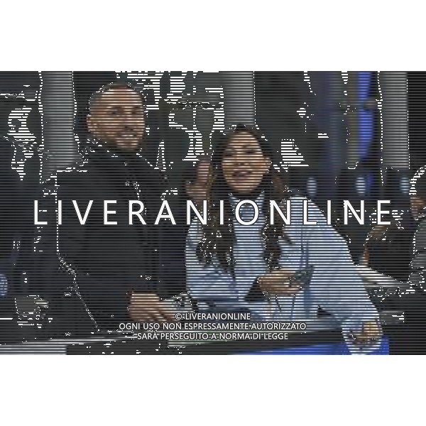Inter vs Bologna nella foto Danilo D\'Ambrosio con la moglie Enza De Cristofaro Milano 20-12-2023 Stadio Giuseppe Meazza - San Siro Coppa Italia Frecciarossa - ottavi di finale foto Roberto Garavaglia/ag. Aldo Liverani sas/AGENZIA ALDO LIVERANI SAS