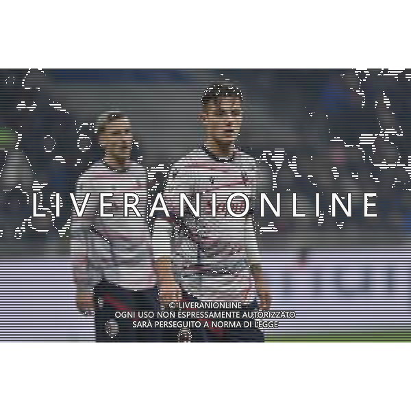 Inter vs Bologna nella foto Kacper Urbanski (Bologna) e dietro Alexis Saelemaekers (Bologna) Milano 20-12-2023 Stadio Giuseppe Meazza - San Siro Coppa Italia Frecciarossa - ottavi di finale foto Roberto Garavaglia/ag. Aldo Liverani sas/AGENZIA ALDO LIVERANI SAS