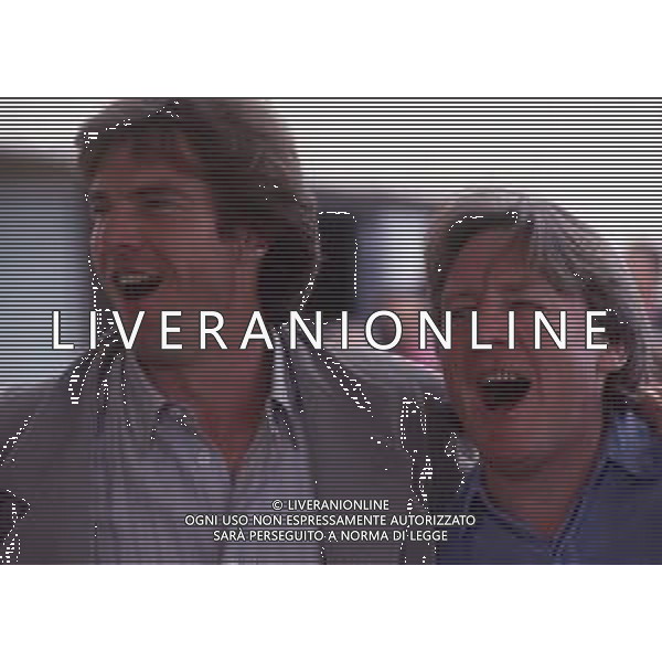 DIAP-RETROSPETTIVA DENNIS QUAID ATTORE NELLA FOTO DENNIS QUAID CON ALAN PARKER A CANNES NELL\'ANNO 1990 AG ALDO LIVERANI SAS 