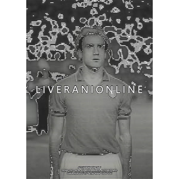 NEG-RETROSPETTIVA FRANCESCO GRAZIANI CALCIATORE NELLA FOTO FRANCESCO GRAZIANI CON LA MAGLIA DELLA NAZIONALE ITALIANA CALCIO NELL\'ANNO 1981-1982 AG ALDO LIVERANI SAS