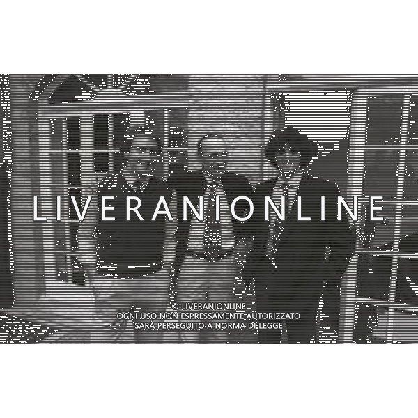 NEG-RETROSPETTIVA FRANCESCO GRAZIANI CALCIATORE NELLA FOTO FRANCESCO GRAZIANI CON ENZO BEARZOT ALESSANDRO ALTOBELLI NELL\'ANNO 1980 IN RITIRO CON LA NAZIONALE ITALIANA A POLLONE AG ALDO LIVERANI SAS 