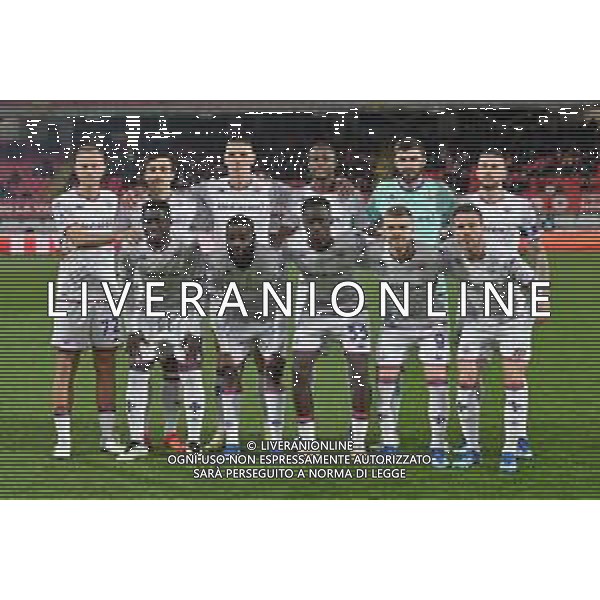TVRG Monza vs Fiorentina nella foto formazione Fiorentina, in piedi da SX Antonin Barak, Luca Ranieri, Nikola Milenkovic, Christian Kouame\', Pietro Terracciano e Cristiano Biraghi; Alfred Duncan, Jonathan Ikone\', Michael Kayode, Lucas Beltran e Arthur Melo Monza 22-12-2023 U-Power Stadium Campionato Serie A TIM - 17a giornata foto Roberto Garavaglia/ag. Aldo Liverani sas/AGENZIA ALDO LIVERANI SAS