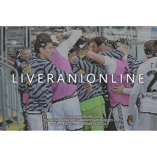 Frosinone vs Juventus - Campionato Serie A TIM - 17 giornata - Stadio B.Stirpe - Frosinone 23-12-2023 nella foto Esultanza Juventus FOTO FEDERICO GAETANO-AG ALDO LIVERANI SAS