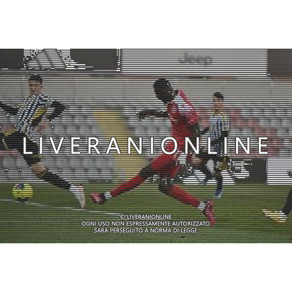 Alessandria 23.12.2023 Stadio Giuseppe Moccagatta @Manuela Viganti/Ag. Aldo Liverani sas Juventus Next Gen vs Vis Pesaro Campionato Calcio Serie C Girone B 2023/2024 19a giornata Nella foto: tiro di sylla cheiikh