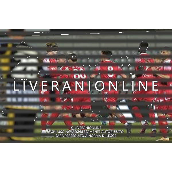 Alessandria 23.12.2023 Stadio Giuseppe Moccagatta @Manuela Viganti/Ag. Aldo Liverani sas Juventus Next Gen vs Vis Pesaro Campionato Calcio Serie C Girone B 2023/2024 19a giornata Nella foto: esultanza vis pesaro dopo il gol di manuel di paola
