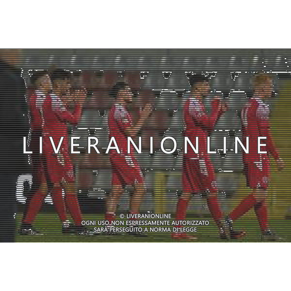 Alessandria 23.12.2023 Stadio Giuseppe Moccagatta @Manuela Viganti/Ag. Aldo Liverani sas Juventus Next Gen vs Vis Pesaro Campionato Calcio Serie C Girone B 2023/2024 19a giornata Nella foto: i giocatori della vis pesaro salutano i tifosi