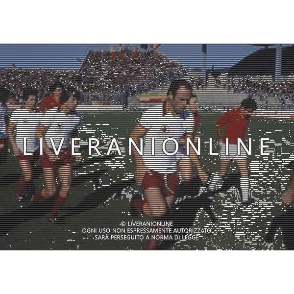 RETROSPETTIVA FRANCESCO ROCCA EX CALCIATORE E ALLENATORE NELLA FOTO FRANCESCO ROCCA CON LA MAGLIA DELLA ROMA CALCIO AG ALDO LIVERANI SAS