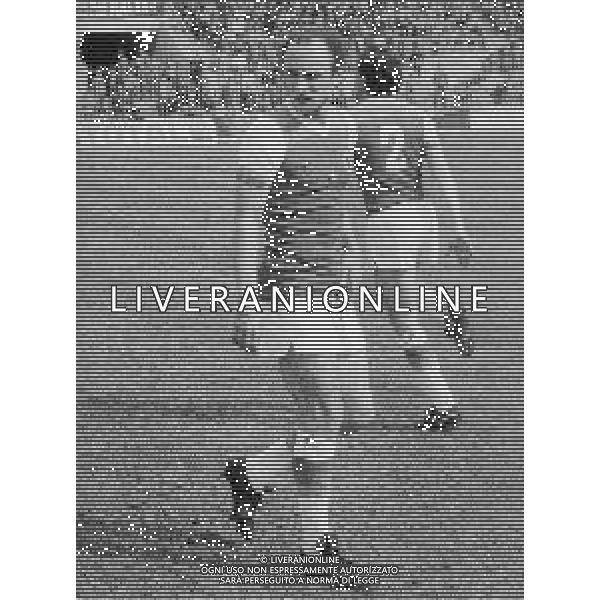 RETROSPETTIVA FRANCESCO ROCCA EX CALCIATORE E ALLENATORE NELLA FOTO FRANCESCO ROCCA CON LA MAGLIA DELLA ROMA CALCIO AG ALD LIVERANI SAS