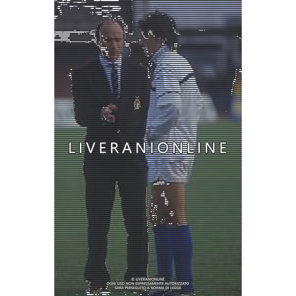 DIAP-RETROSPETTIVA FRANCESCO ROCCA ALLENATORE E EX CALCIATORE NELLA FOTO FRANCESCO ROCCA ALLENATORE NAZIONALE OLIMPICA ITALIANA 02-12-1987 A PIACENZA PARTITA ITALIA-PORTOGALLO 6-0 CON LORENZO SCARAFONI AG ALDO LIVERANI SAS