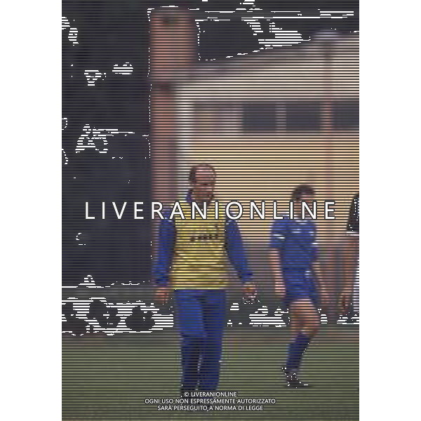 DIAP-RETROSPETTIVA FRANCESCO ROCCA ALLENATORE E EX CALCIATORE NELLA FOTO FRANCESCO ROCCA ALLENATORE NAZIONALE ITALIANA NELL\'ANNO 1986-1987 AG ALDO LIVERANI SAS 