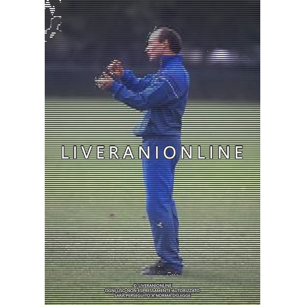 DIAP-RETROSPETTIVA FRANCESCO ROCCA ALLENATORE E EX CALCIATORE NELLA FOTO FRANCESCO ROCCA ALLENATORE NAZIONALE ITALIANA NELL\'ANNO 1986-1987 AG ALDO LIVERANI SAS 