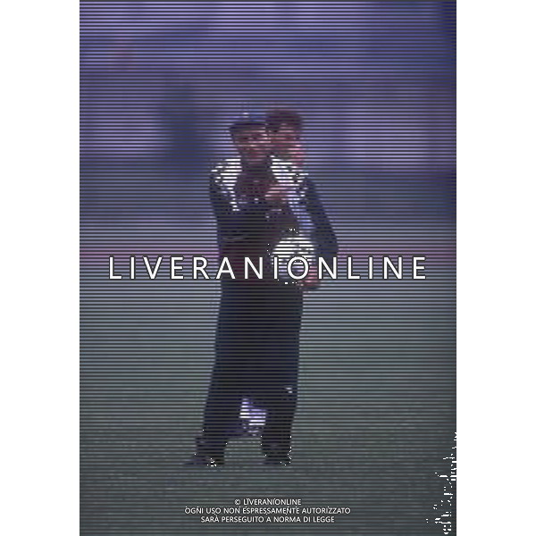 DIAP-RETROSPETTIVA FRANCESCO ROCCA ALLENATORE E EX CALCIATORE NELLA FOTO FRANCESCO ROCCA ALLENATORE IN SECONDA NAZIONALE ITALIANA NELL\'ANNO 1990-1991  AG ALDO LIVERANI SAS 