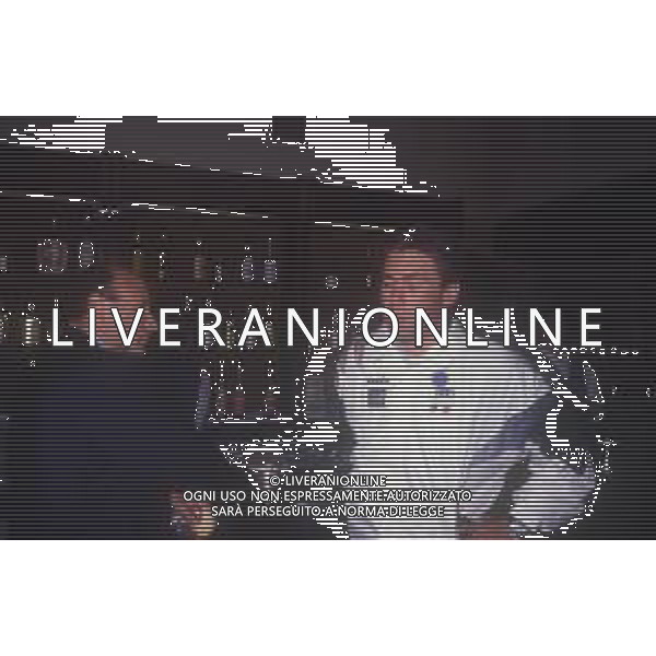 DIAP-RETROSPETTIVA FRANCESCO ROCCA ALLENATORE E EX CALCIATORE NELLA FOTO FRANCESCO ROCCA ALLENATORE IN SECONDA NAZIONALE ITALIANA NELL\'ANNO 1991-1992 CON CARLO ANCELOTTI AG ALDO LIVERANI SAS
