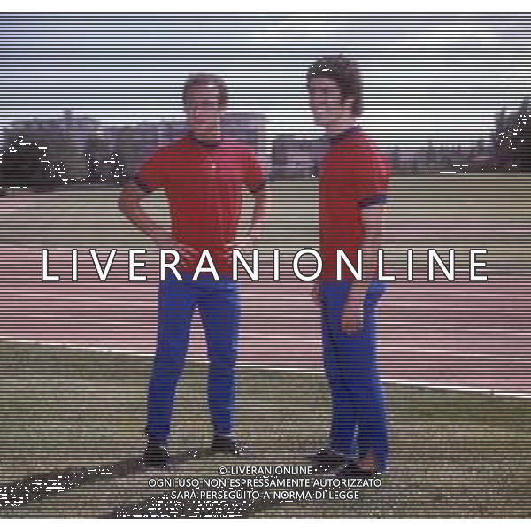 DIAP-RETROSPETTIVA FRANCESCO ROCCA ALLENATORE E EX CALCIATORE NELLA FOTO FRANCESCO ROCCA CON MORENO ROGGI CON LA NAZIONALE ITALIANA CALCIO AG ALDO LIVERANI SAS 