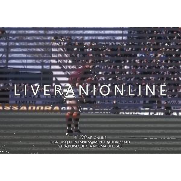 DIAP-RETROSPETTIVA FRANCESCO ROCCA ALLENATORE E EX CALCIATORE NELLA FOTO FRANCESCO ROCCA CON LA MAGLIA DELLA ROMA CALCIO AG ALDO LIVERANI SAS 