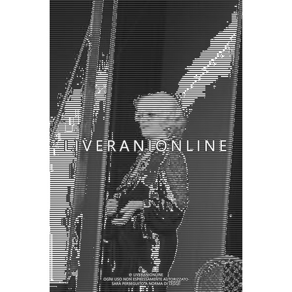 NEG-RETROSPETTIVA FRANCA RAME ATTRICE NELLA FOTO FRANCA RAME NELL\'ANNO 1986 IN TEATRO A MILANO AG ALDO LIVERANI SAS