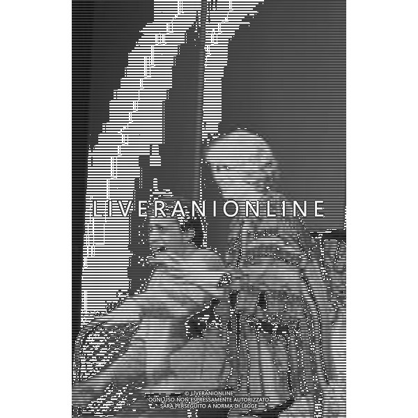 NEG-RETROSPETTIVA FRANCA RAME ATTRICE NELLA FOTO FRANCA RAME NELL\'ANNO 1986 IN TEATRO A MILANO AG ALDO LIVERANI SAS