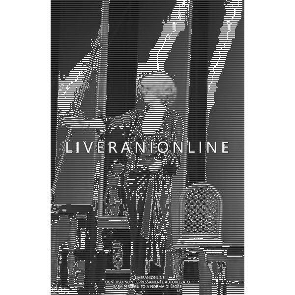 NEG-RETROSPETTIVA FRANCA RAME ATTRICE NELLA FOTO FRANCA RAME NELL\'ANNO 1986 IN TEATRO A MILANO AG ALDO LIVERANI SAS